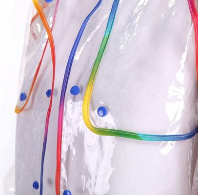 Impermeable transparente Poncho Plastic EVA Material de los niños de Multiapplication