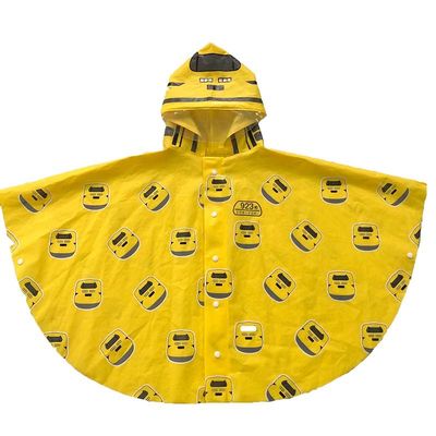 prenda impermeable Poncho With Sleeves Multiapplication Yellow del grueso de 0.15m m