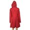 BSCI EVA Lightweight Raincoat, impermeable rojo amistoso de Eco con la capilla reutilizable