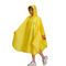 Lluvia reflexiva Poncho Yellow Waterproof Adult Raincoat de la impresión de encargo