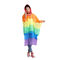 Lluvia ligera Poncho EVA Waterproof Raincoat del arco iris de la moda al aire libre